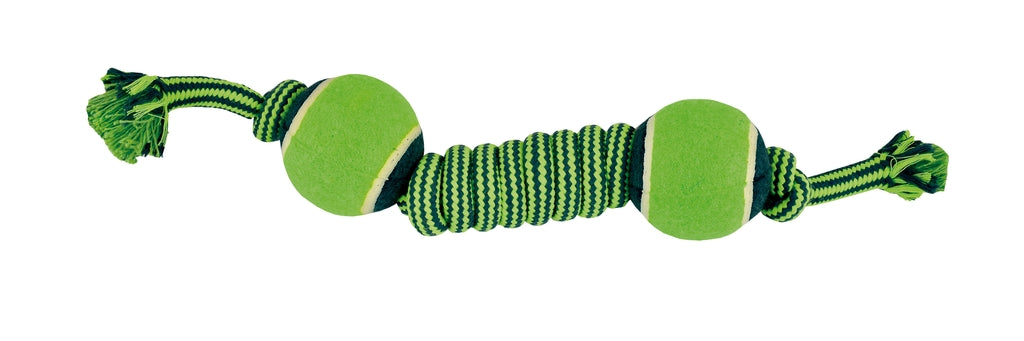 nudo amb 2 pilotes de tenis bicolor 38 cm