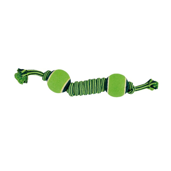 nudo con 2 pelotas de tenis bicolor 38cm