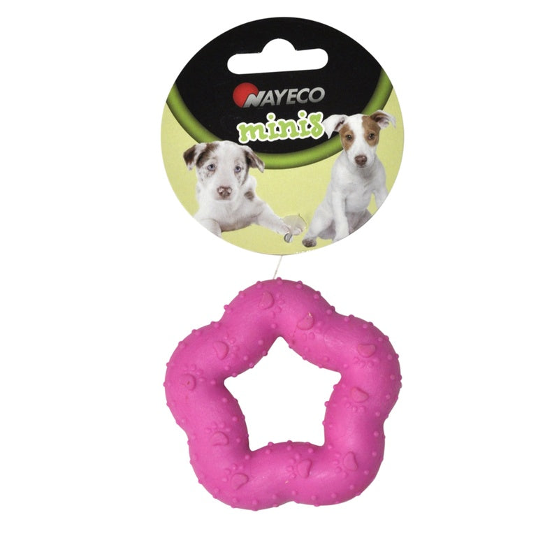 mini flor de goma 7 cm 1o