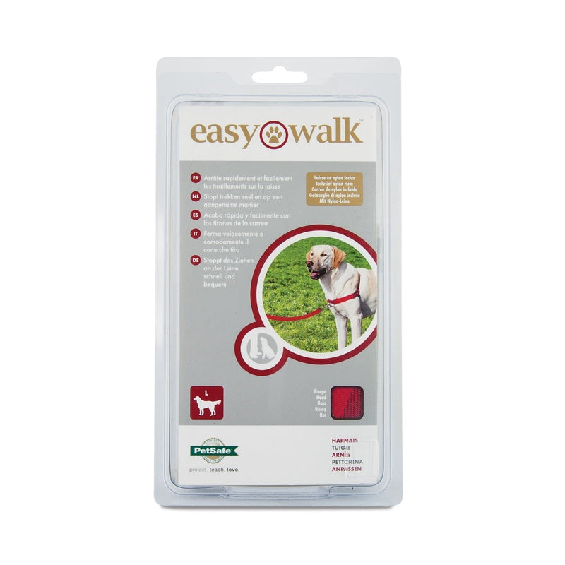 arnés easy walk rojo M