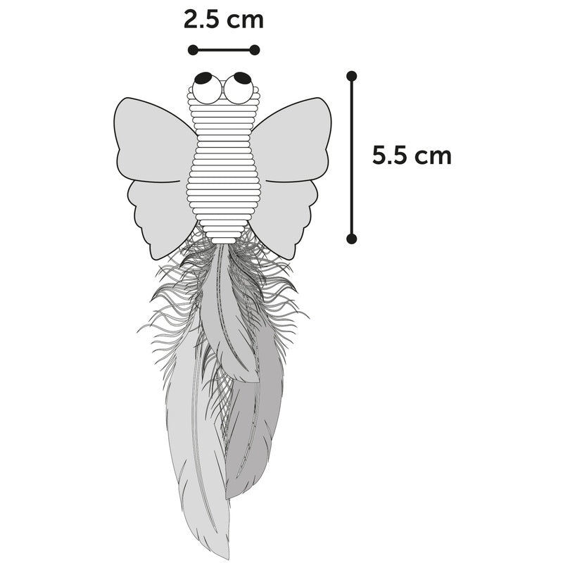 mariposa Alea verd/taronja 17 cm (1un)