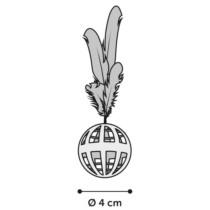 amb pluma 4 cm assortit (1un)