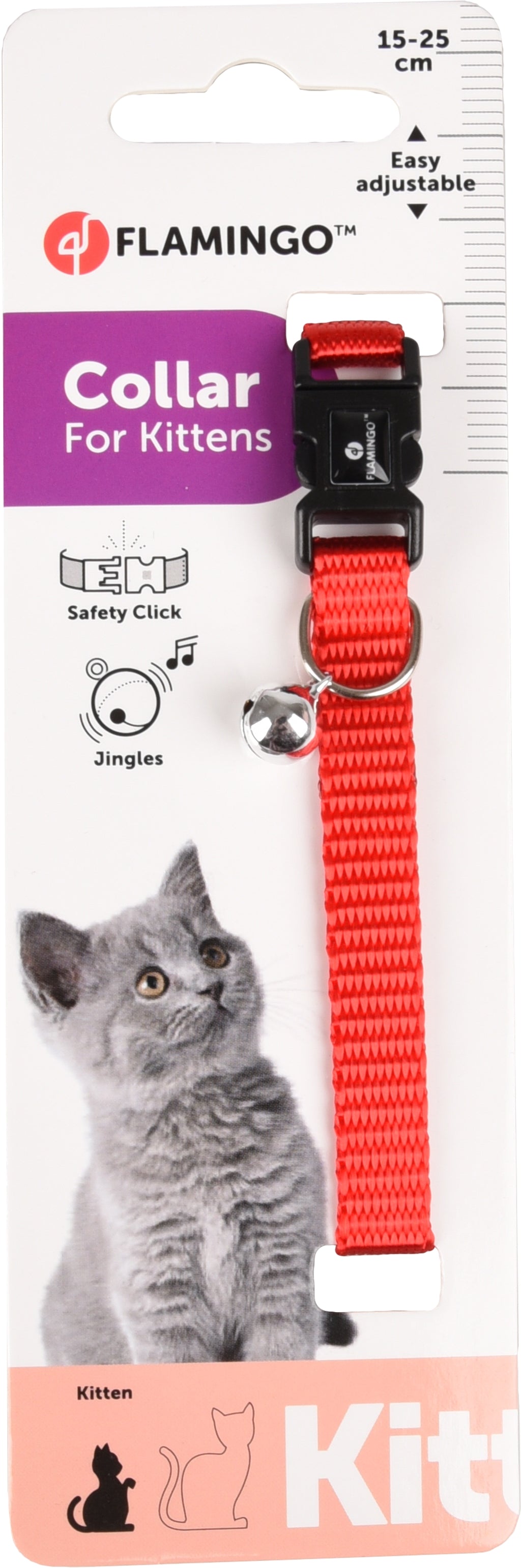 Flamingo Kitten Ziggi Rojo 15-22 cm 10 mm Imagen secundaria del producto