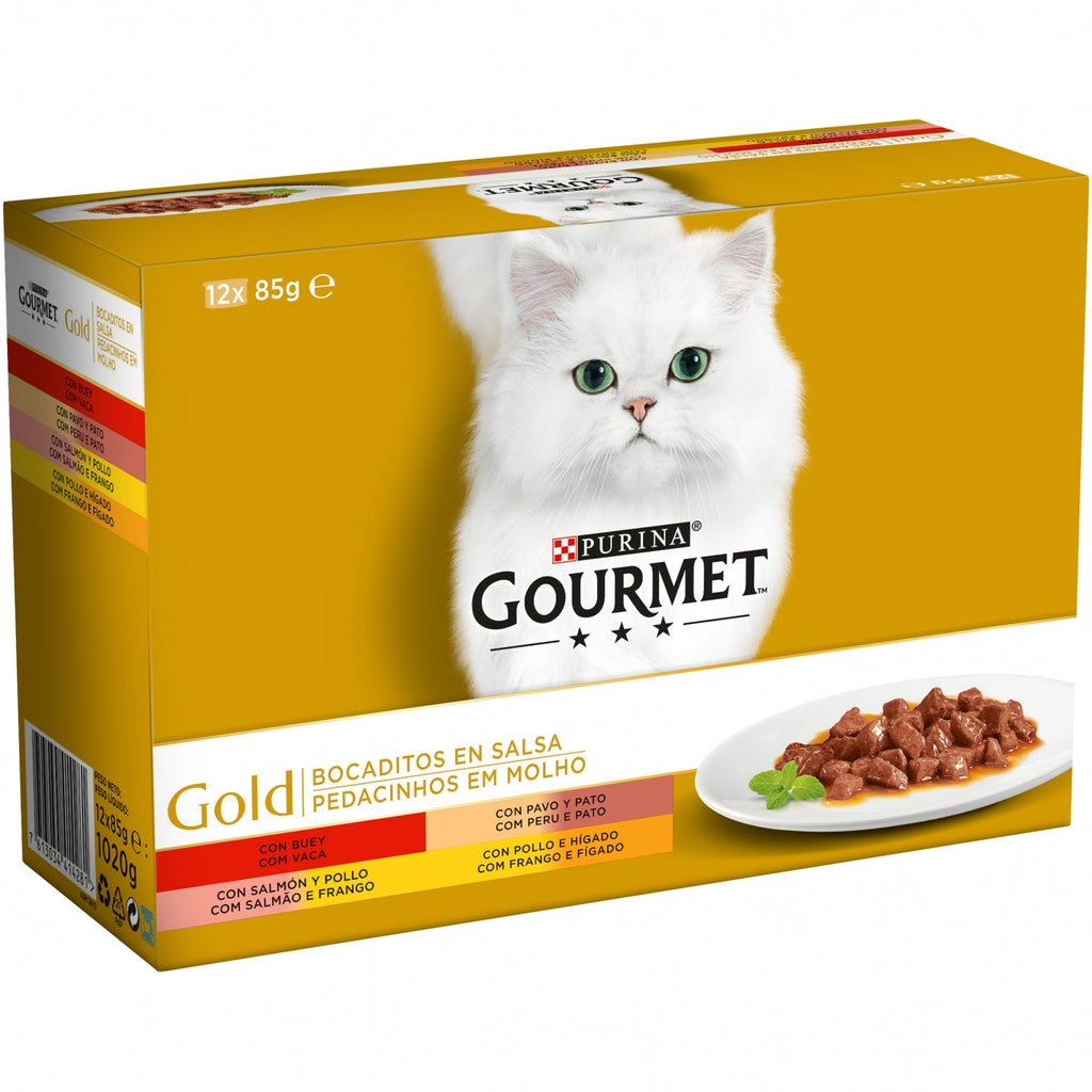 Gourmet Purina Gato Gold Bocaditos 12x85gr Imagen secundaria del producto
