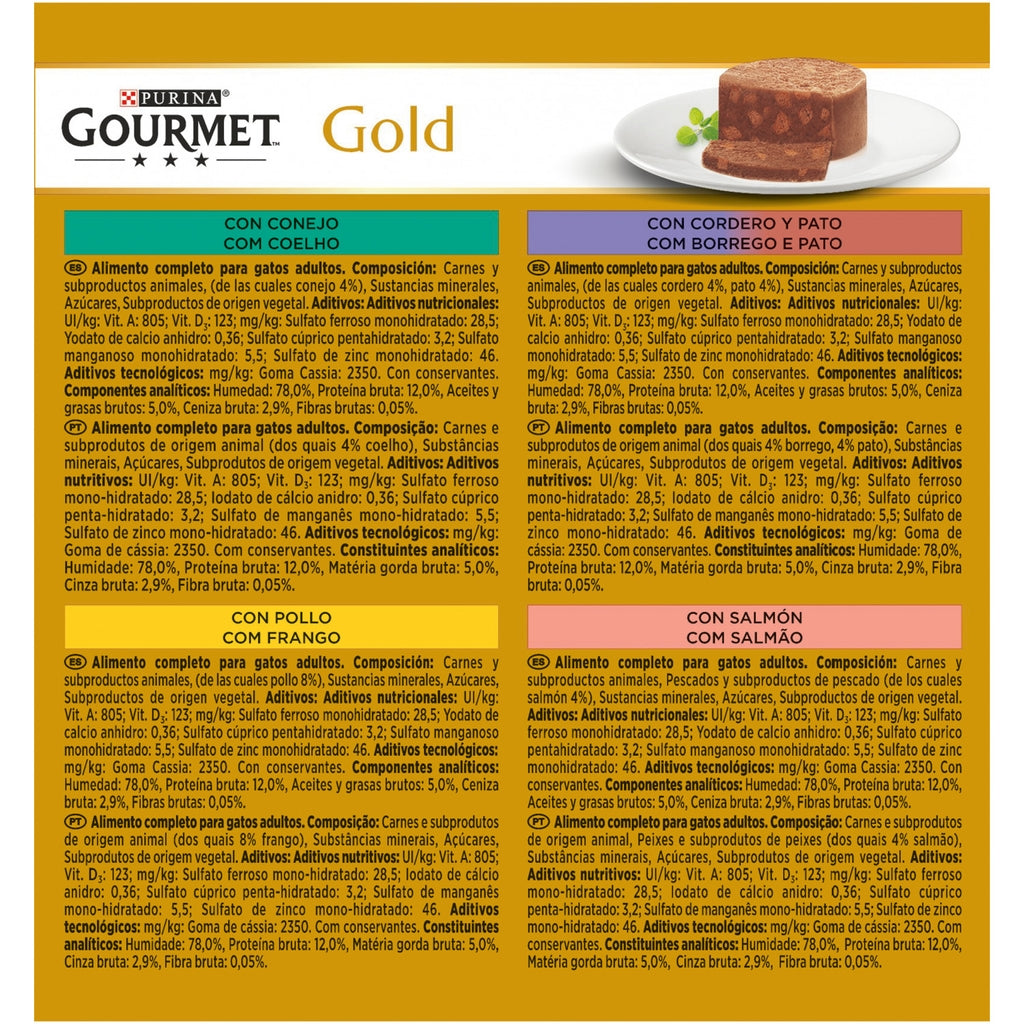 Gourmet Purina Gato Gold Tarrine 8x85gr Imagen secundaria del producto