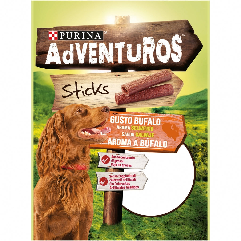 perro Adventuros sticks búfalo 120gr