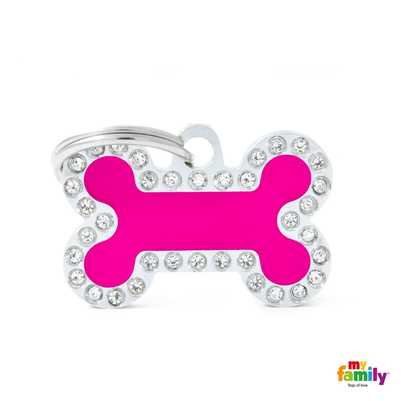 Glam hueso rosa pequeño
