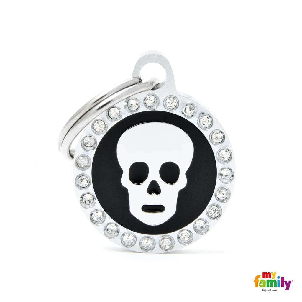 Glam calavera negro