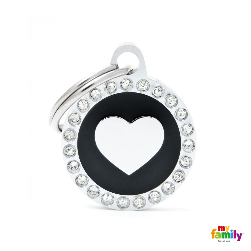 Glam corazon negro