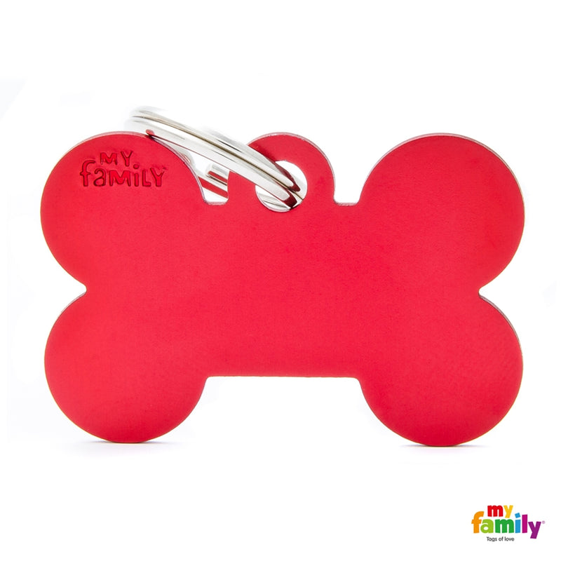 Basic aluminio hueso L rojo