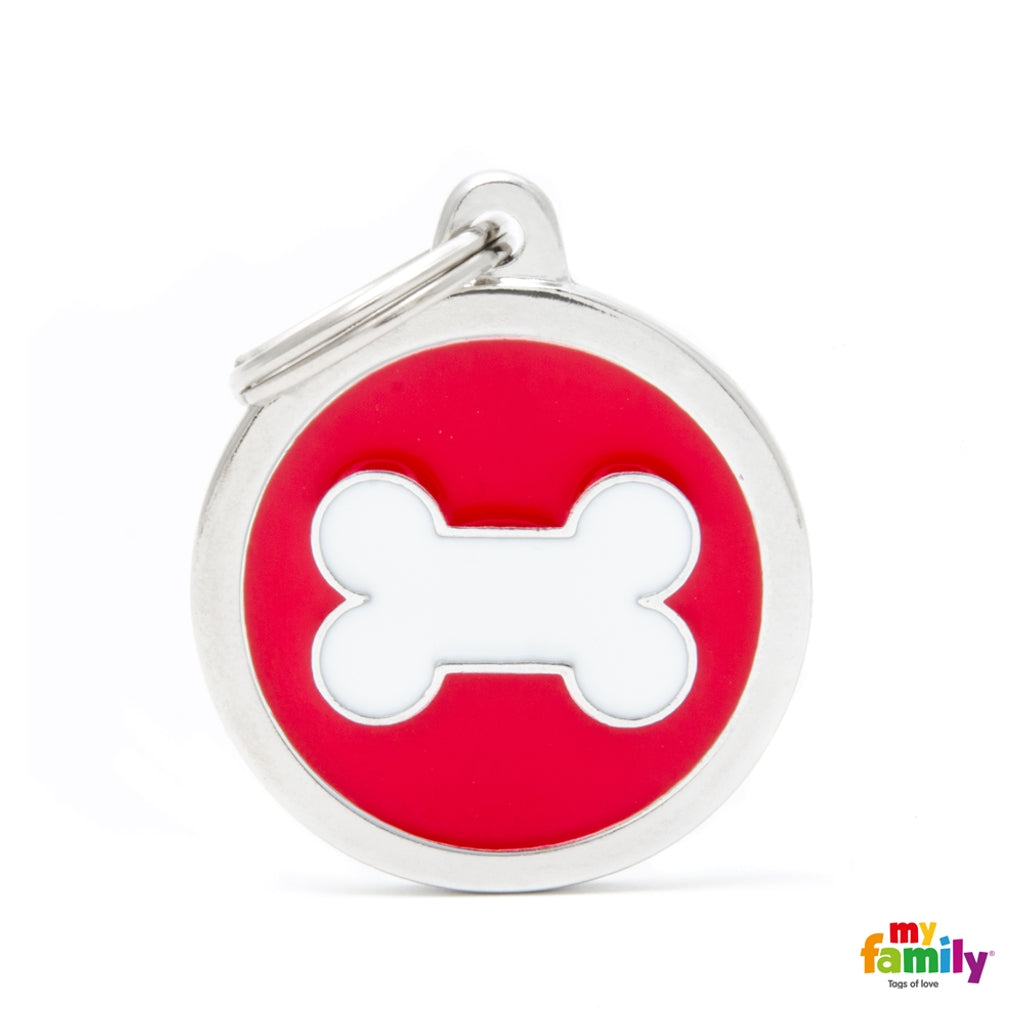 Charms círculo rojo os blanc