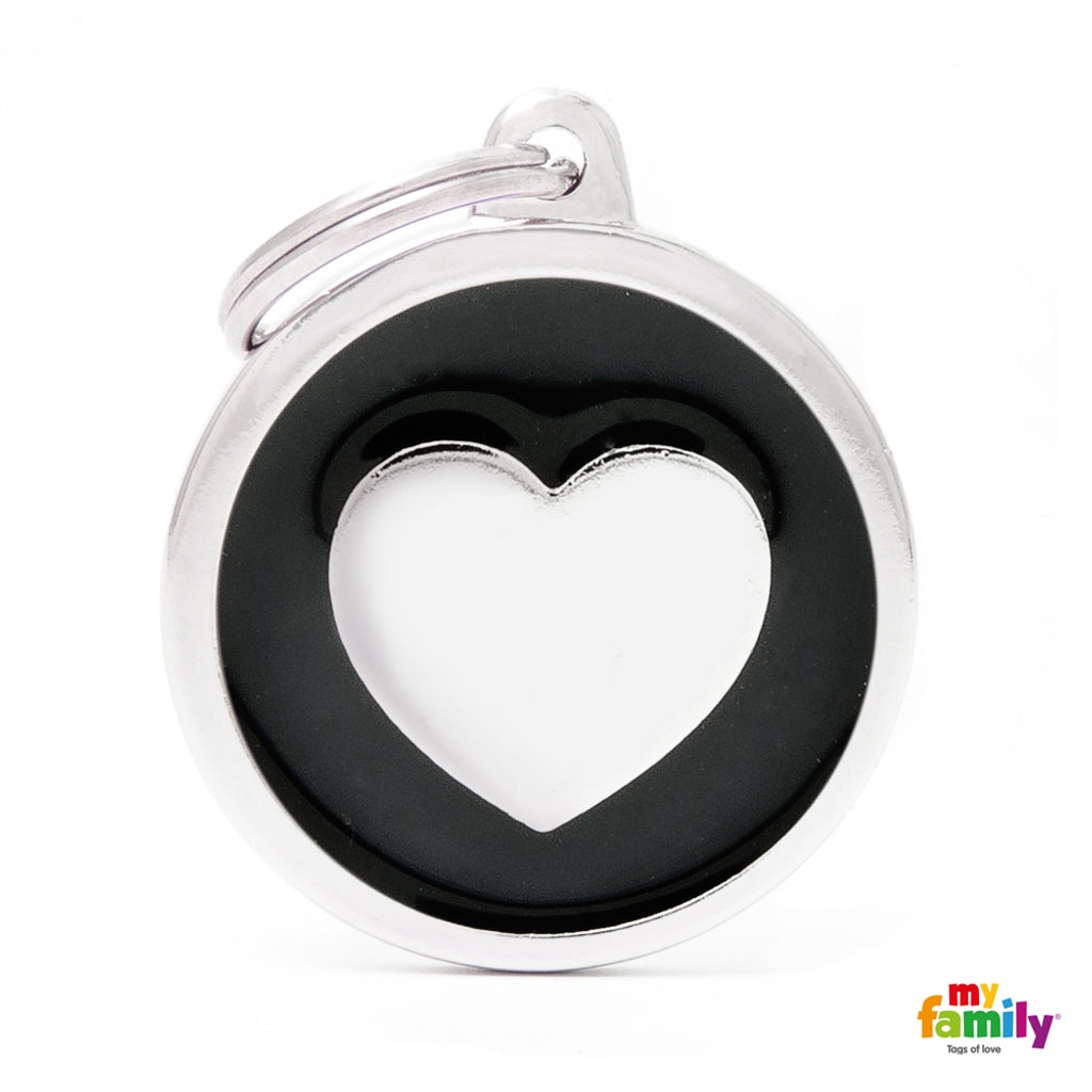 Classic medalla corazon negro Imagen principal del producto