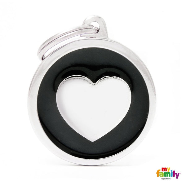 Clessic medalla corazon negre