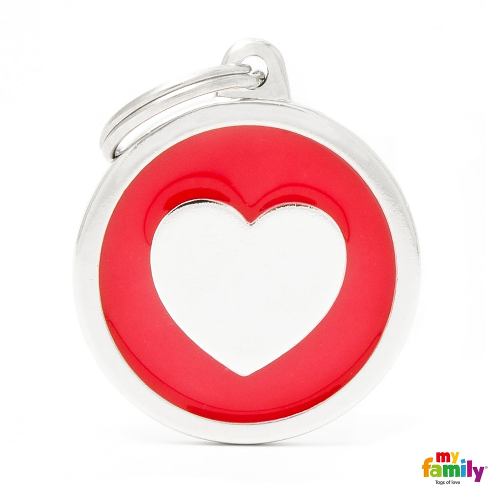 Classic medalla corazon rojo