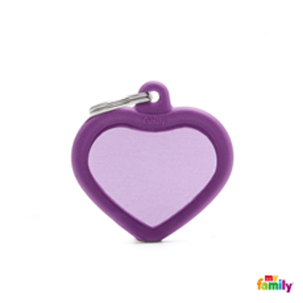 corazon lila alum goma Imagen principal del producto