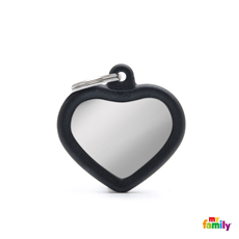 corazon cromo goma negre Imatge principal del producte