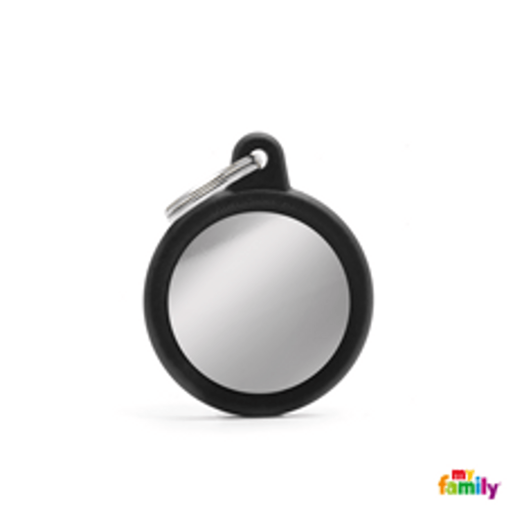 circulo cromo goma negro Imagen principal del producto