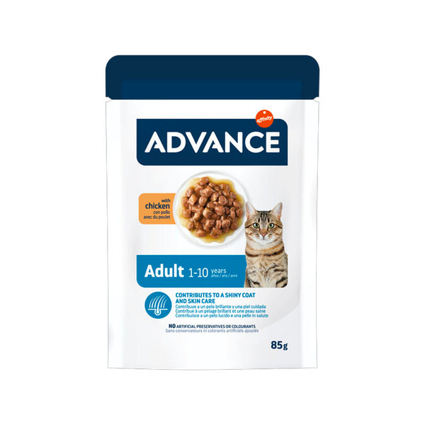 Advance Adult con pollo Pouch para gatos