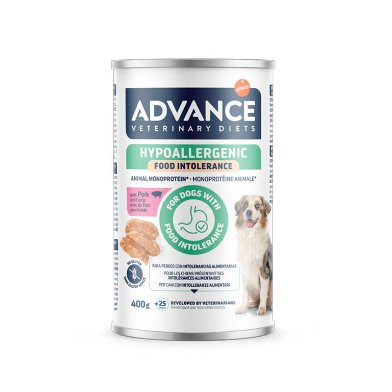 Advance Hypoallergenic amb porc llauna per a gossos
