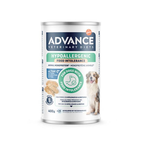 Advance Hypoallergenic con trucha lata para perros