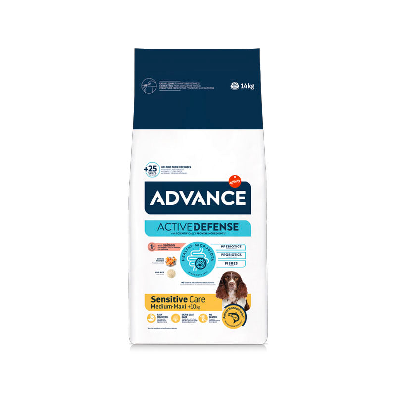 Advance Sensitive Care Medium Maxi con salmón pienso para perros