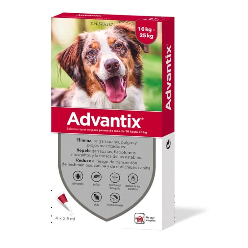 Advantix (10-25kg) 4 pipetas