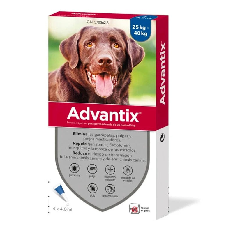 Advantix (+25kg) 4 pipetas