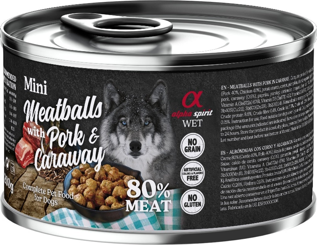 albondigas mini de cerdo y alcaravea 200g