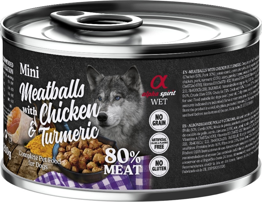 albondigas mini de pollo y cúrcuma 200g