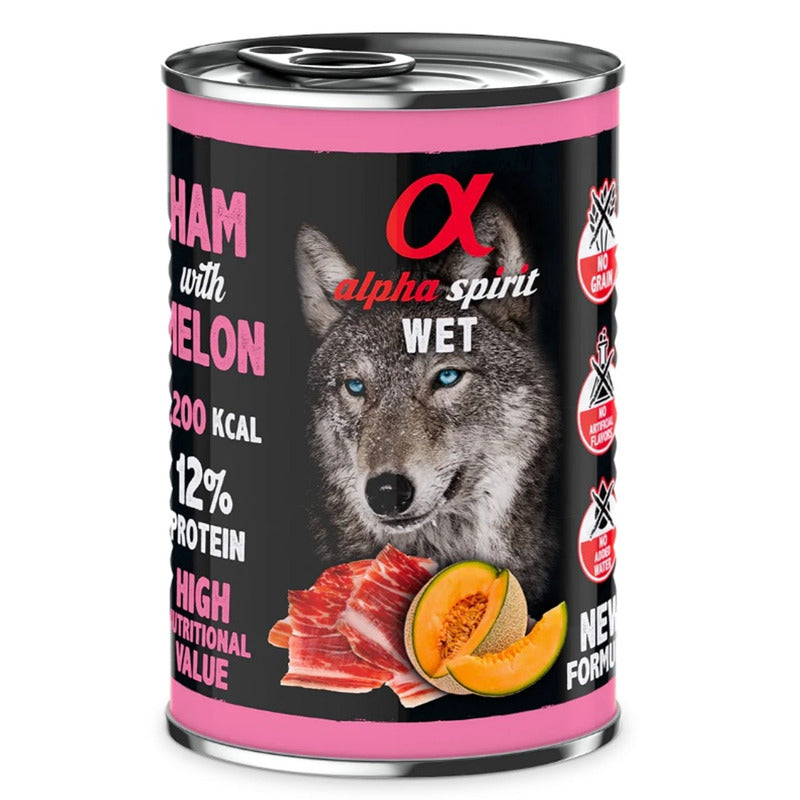 Jamón con melón lata de 400gr para perro Imagen principal del producto