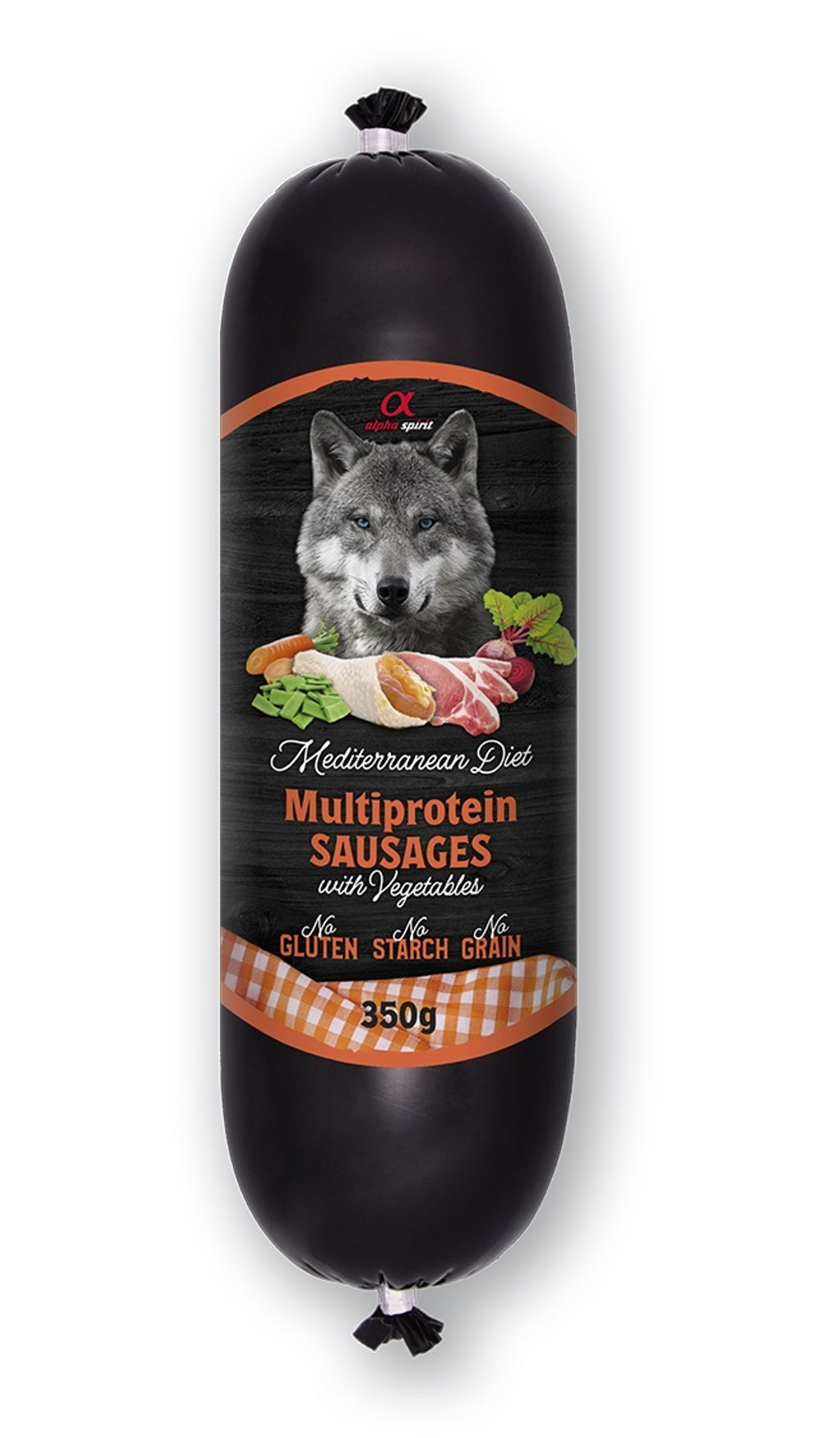 alpha salchicha multiprotein 350gr