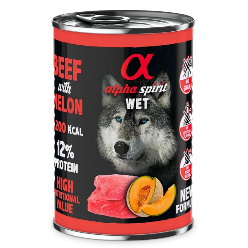 Ternera con melón lata de 400gr para perro