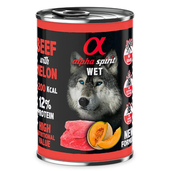 Ternera con melón lata de 400gr para perro