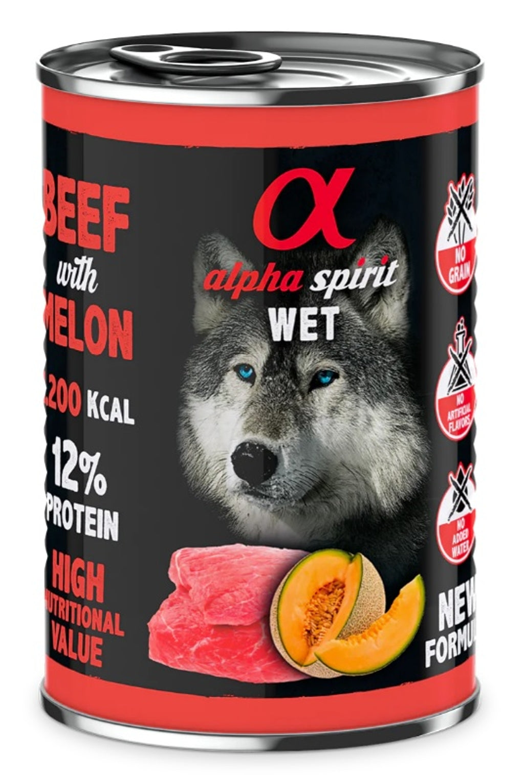 Ternera con melón lata de 400gr para perro