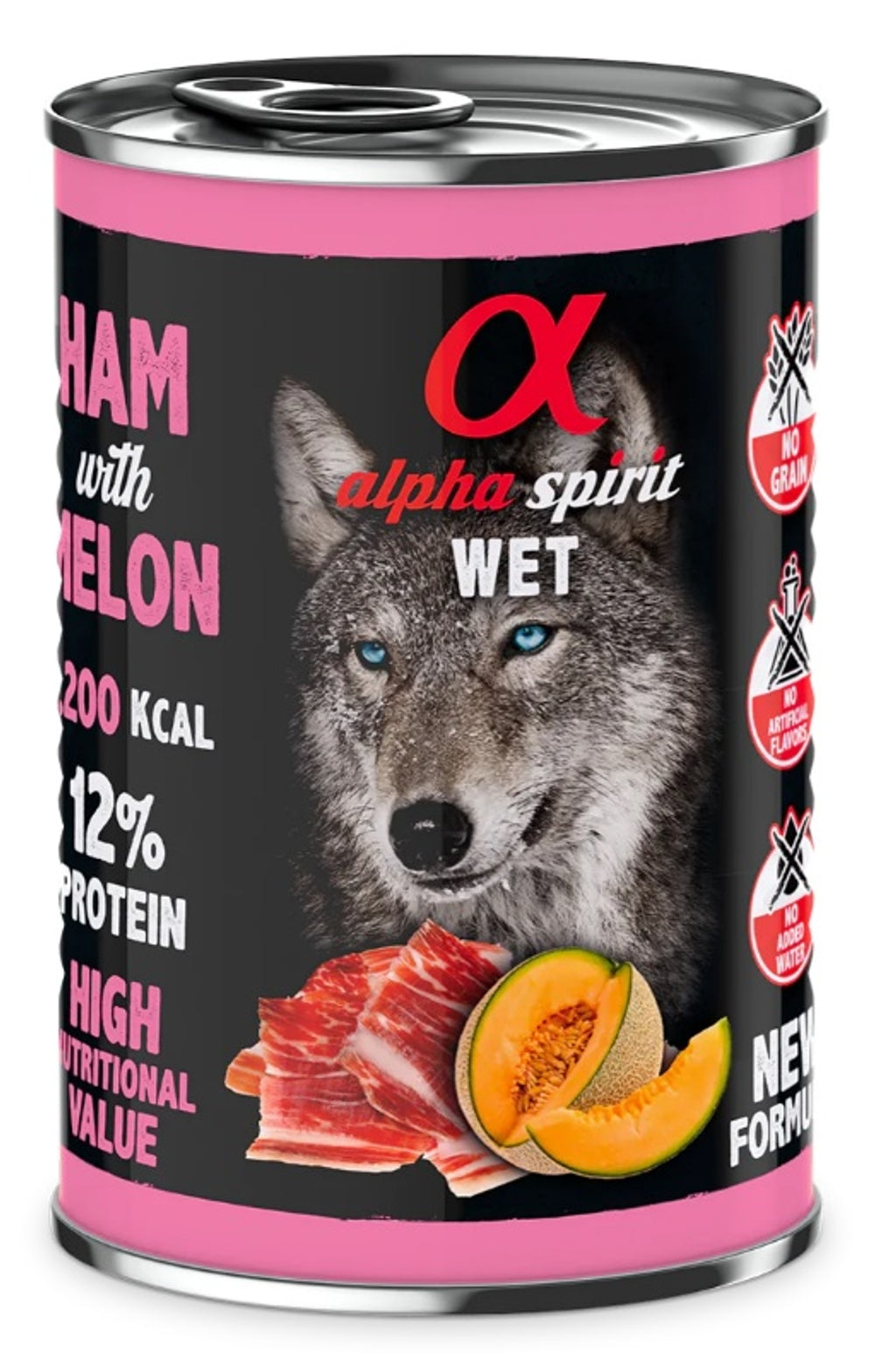 Jamón con melón lata de 400gr para perro