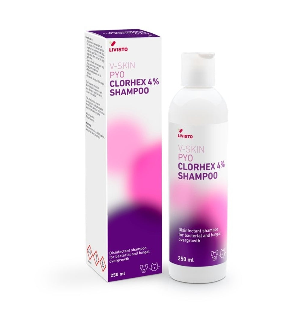 V-skin Pyo xampú clorhexidina 4% per a gos i gat Imatge principal del producte