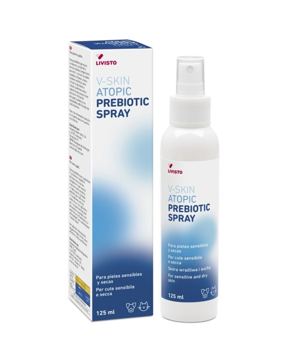 V-skin atopic esprai prebiótic per a gos i gat 1 Imatge principal del producte