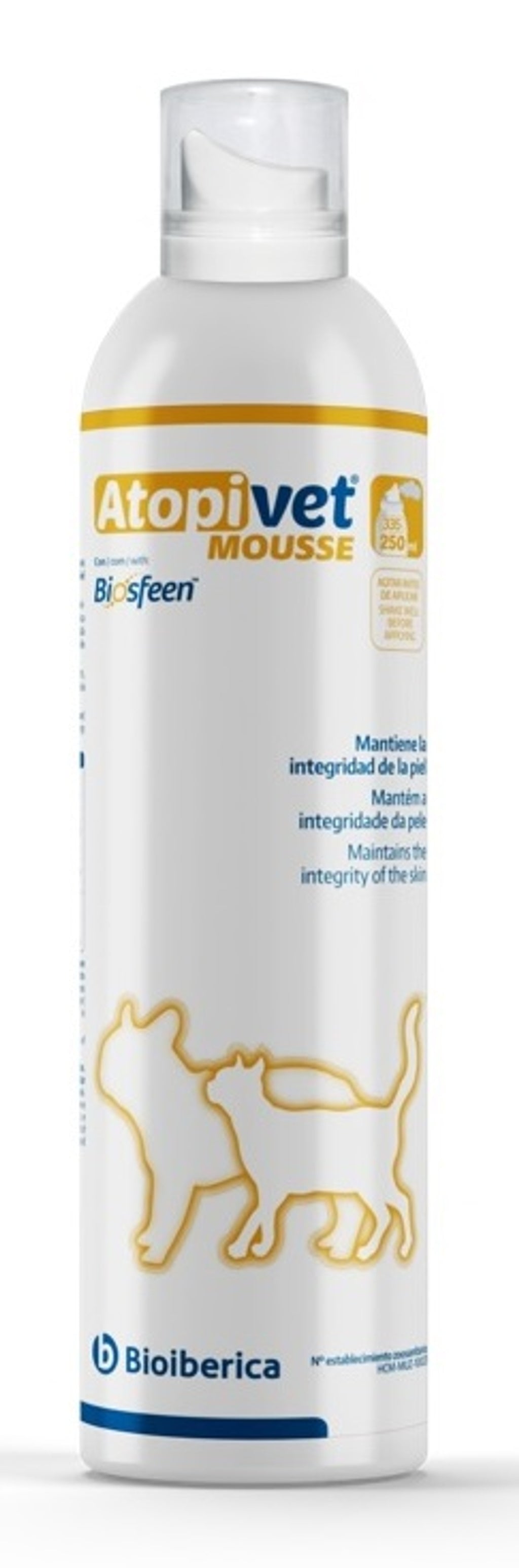 Atopivet mousse 250ml Imagen principal del producto