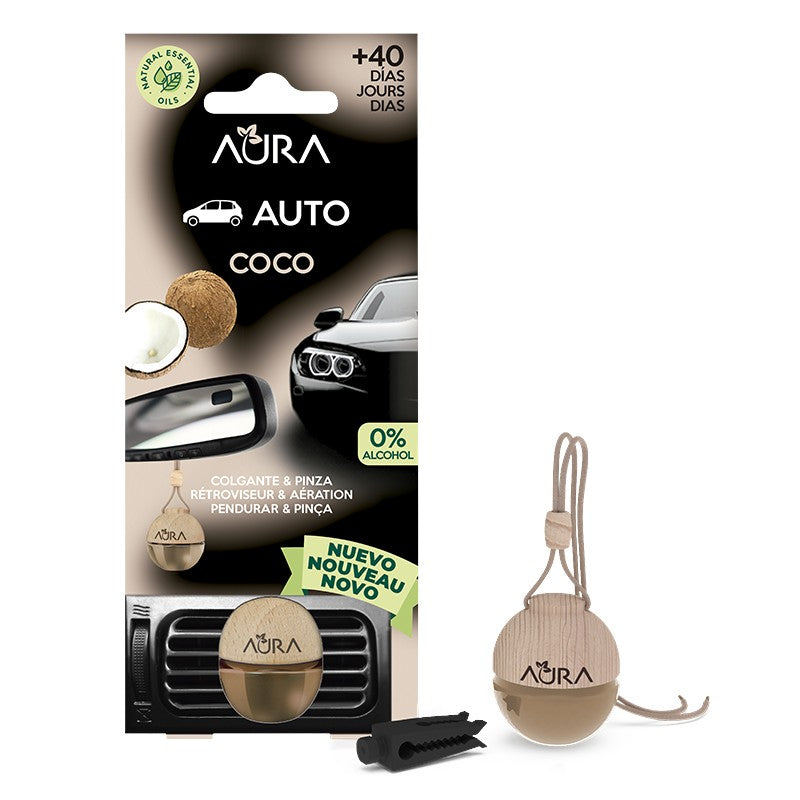 Aura Ambientador de Coche con Pinza Coco Tropical 6 ml