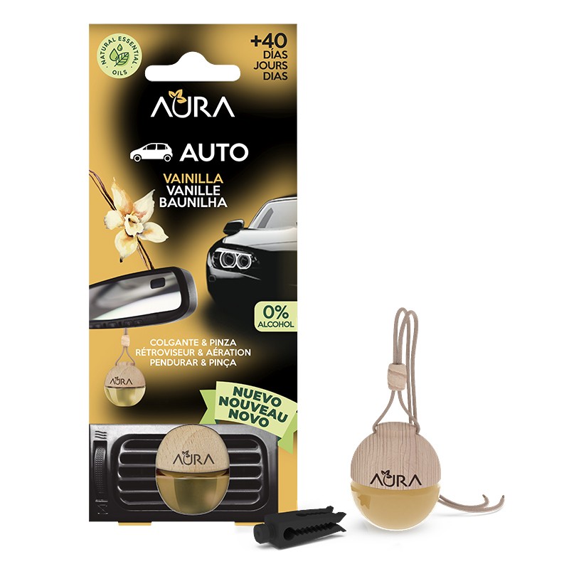 Aura Ambientador de Coche con Pinza Vainilla 6 ml Imagen principal del producto