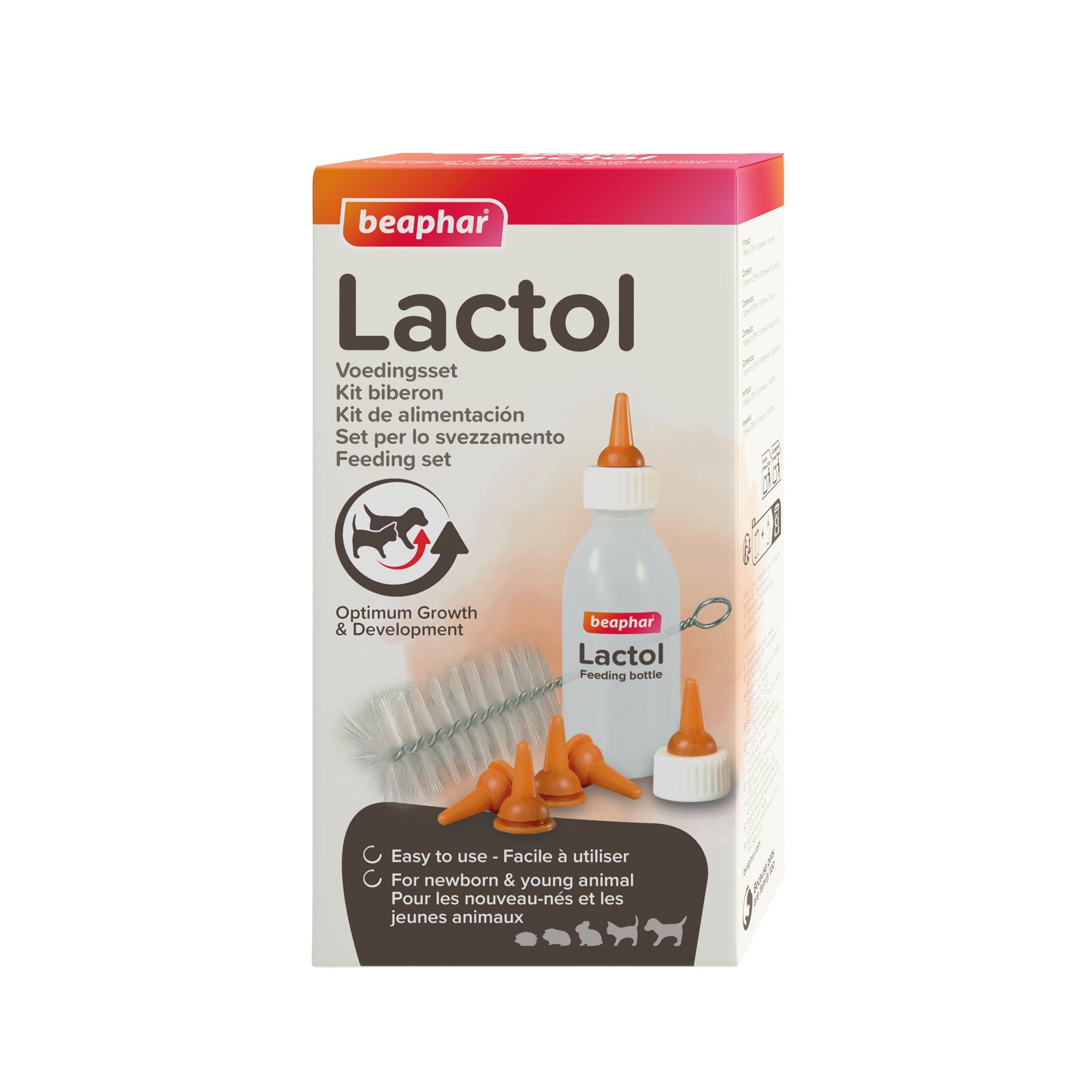 Beaphar Lactol Kit (Biberón + 6 Tetinas + Limpiador)