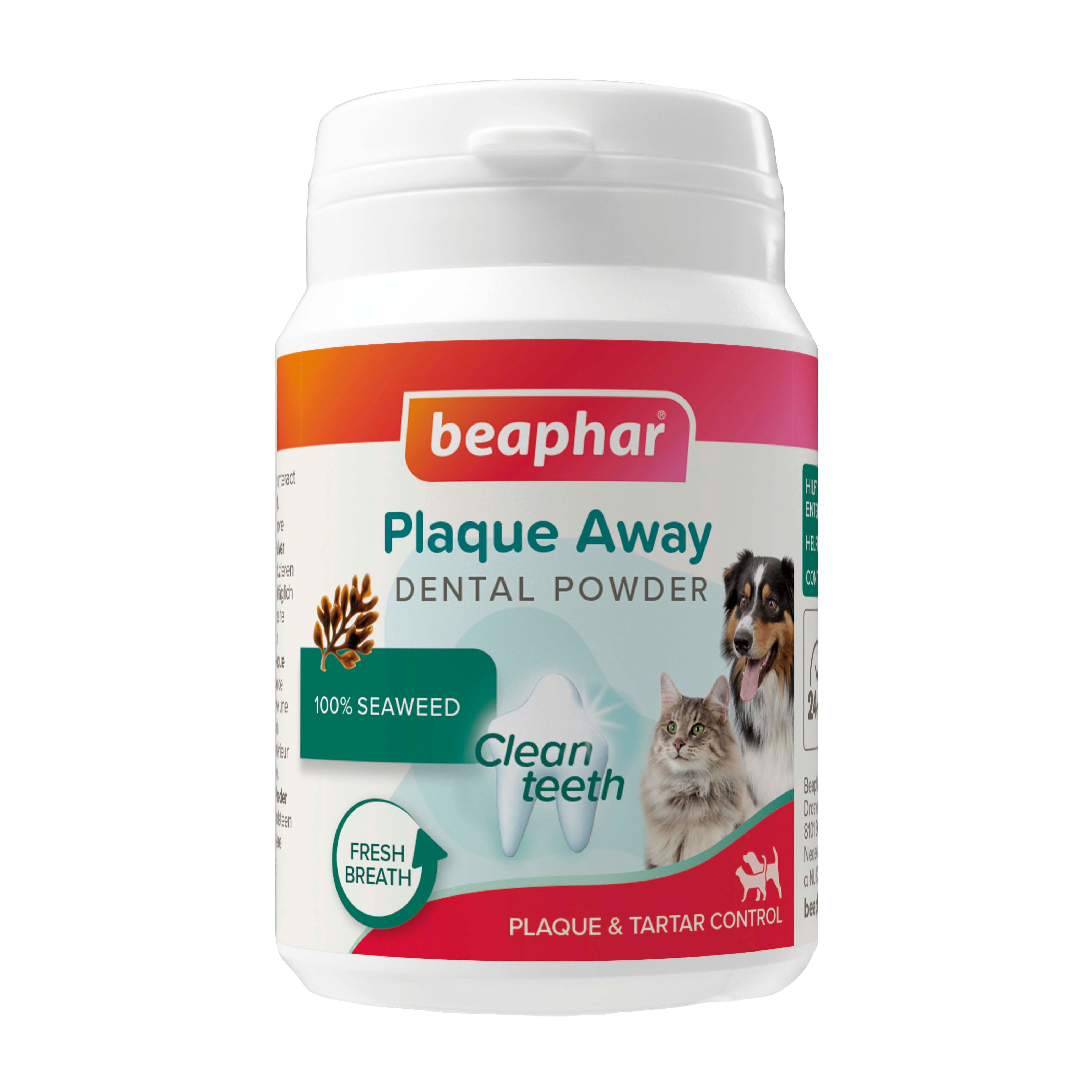 Beaphar Plaque Away Polvos Dentales para Perros y Gatos - 80 g Imagen principal del producto