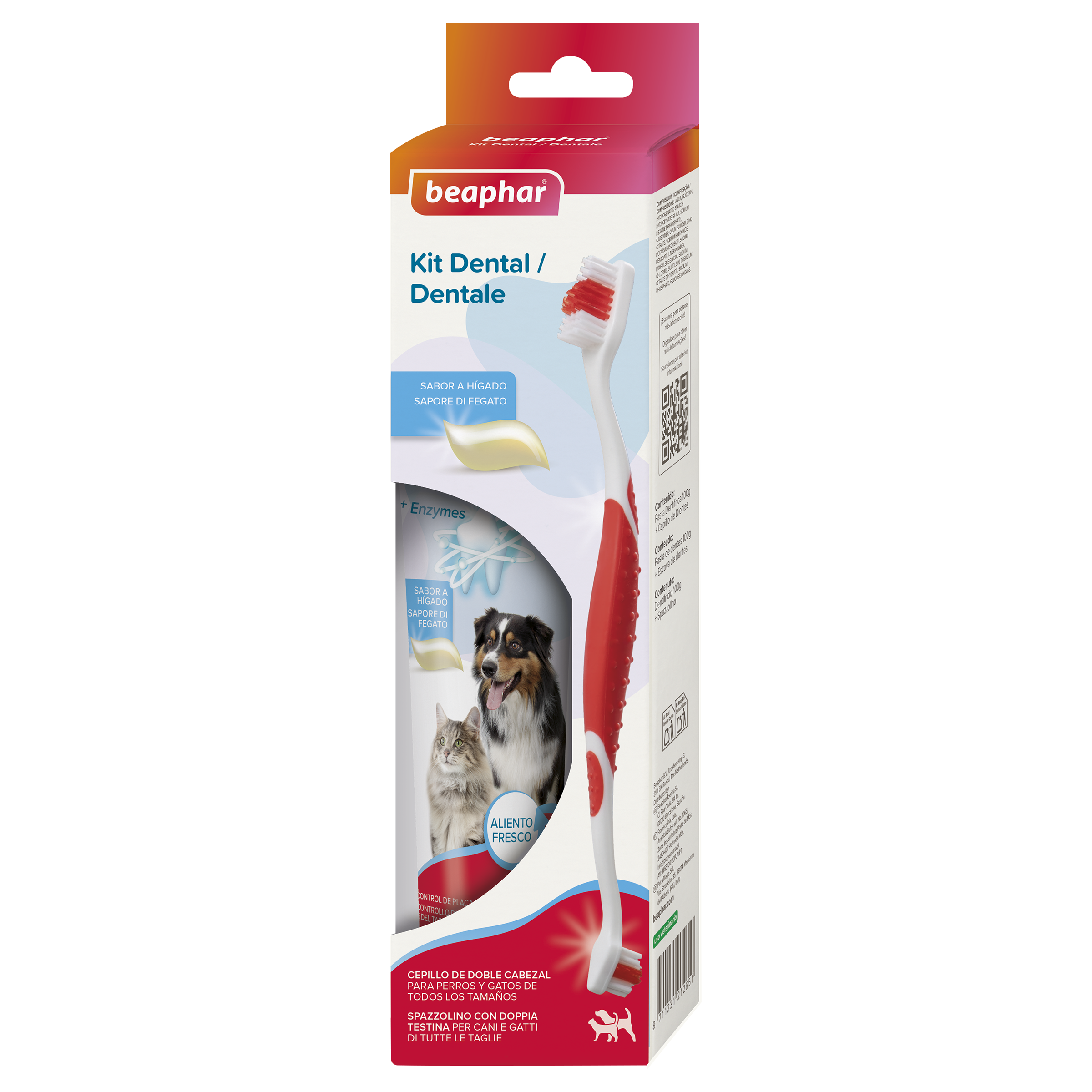 Beaphar pack Dental para perro y gato (Pasta + Cepillo) Imagen principal del producto