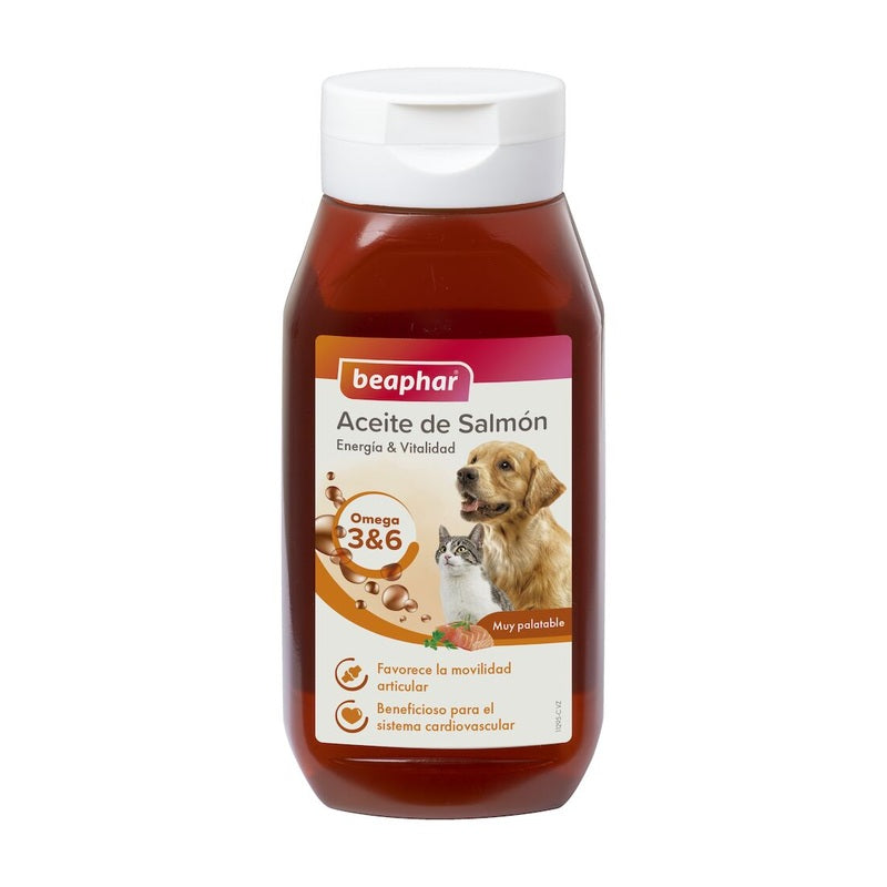 Beaphar Aceite de Salmón para perros y gatos 425 ml Imagen principal del producto