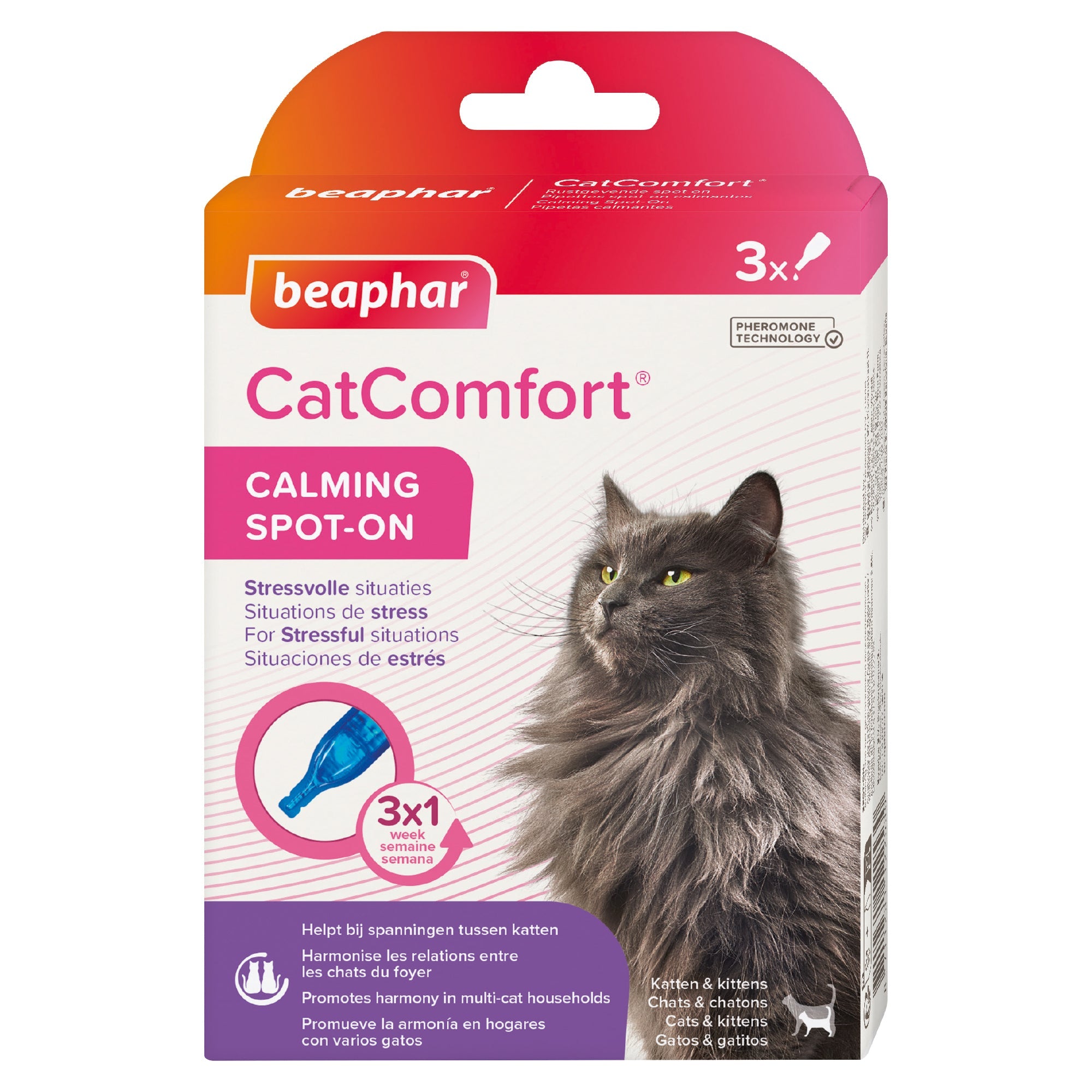 Beaphar Catcomfort gato 3 pipetas Imagen principal del producto