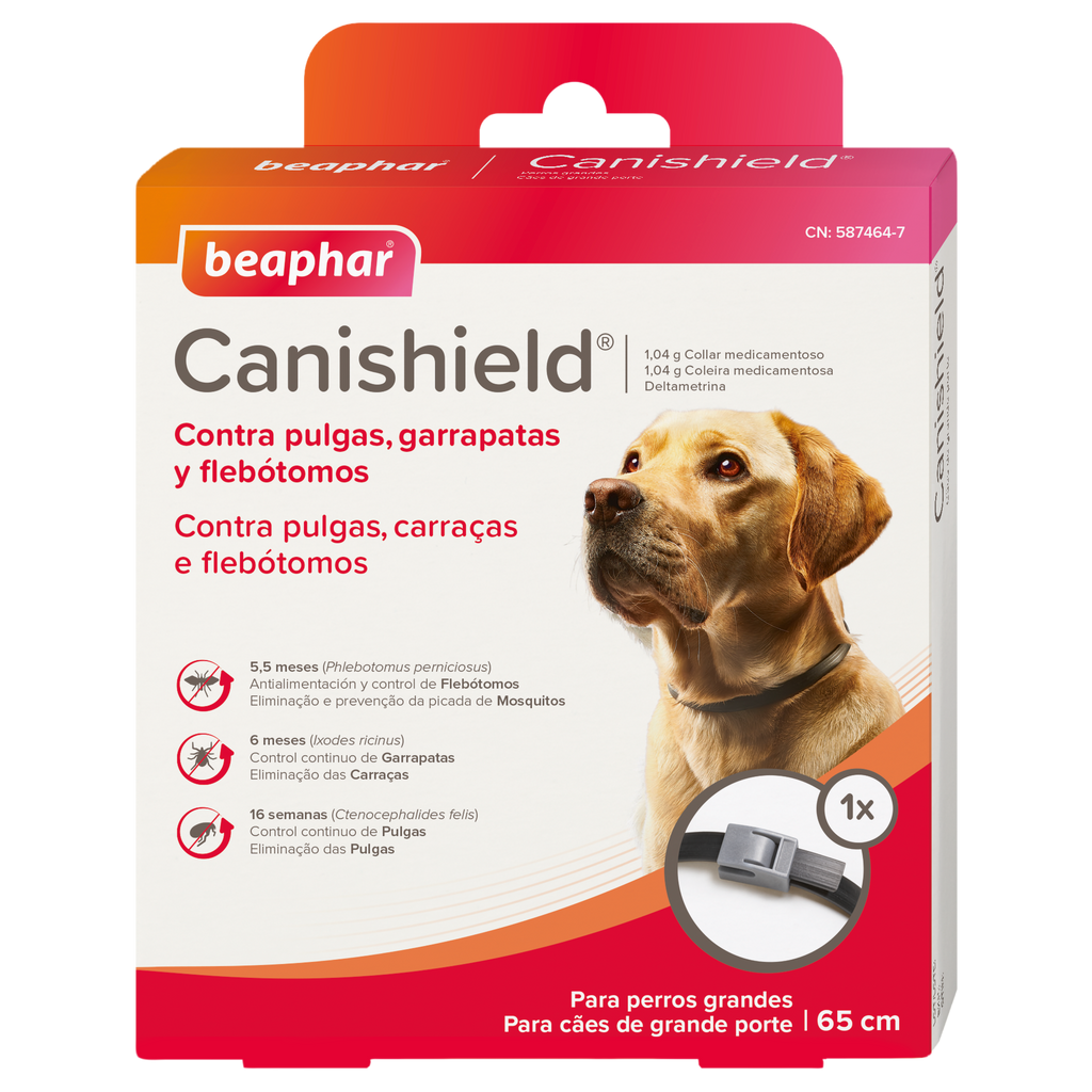 Beaphar Collar Canishield para perros grandes (65 Cm) - 65cm