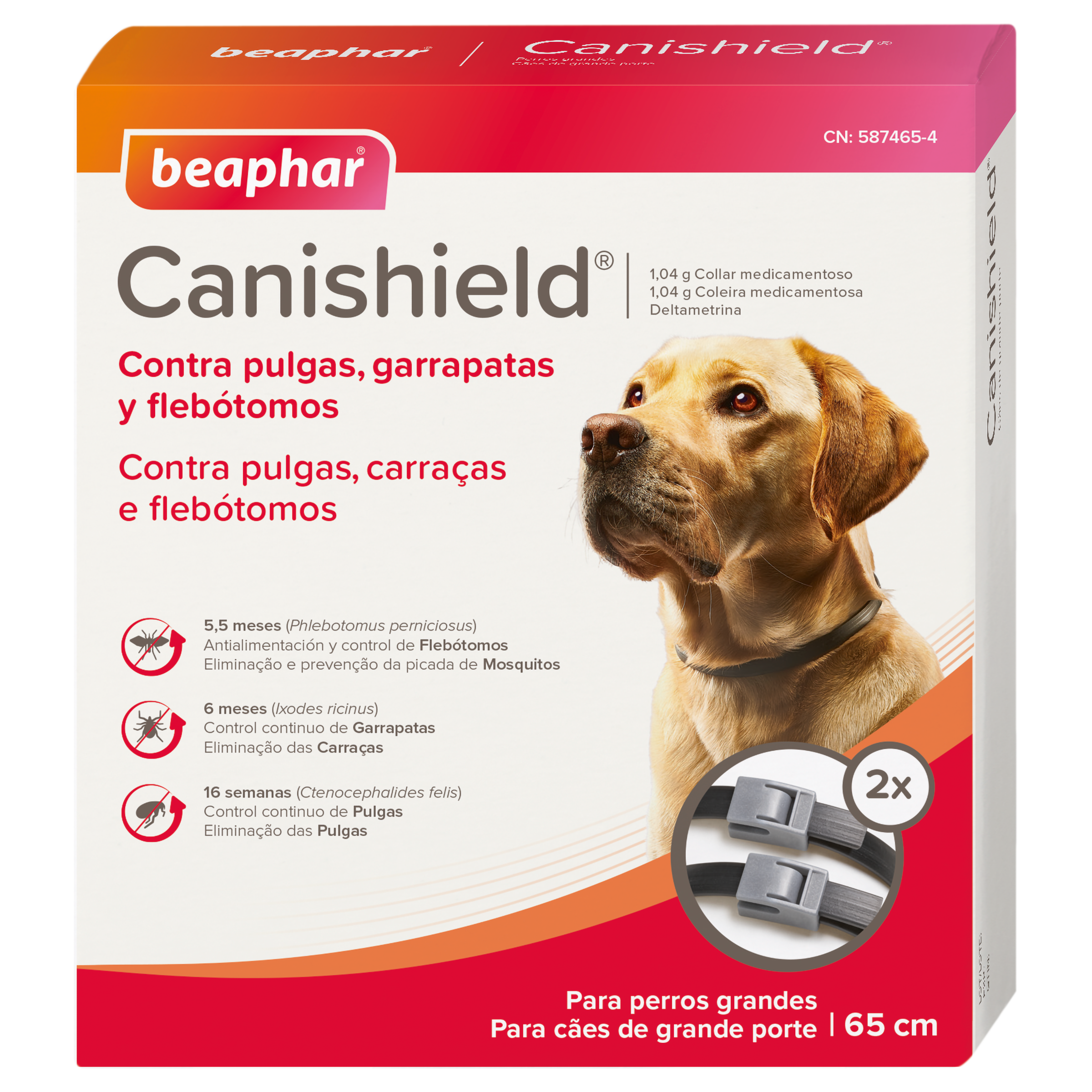 Beaphar Collar Canishield para perros grandes (65 Cm) Imagen secundaria del producto