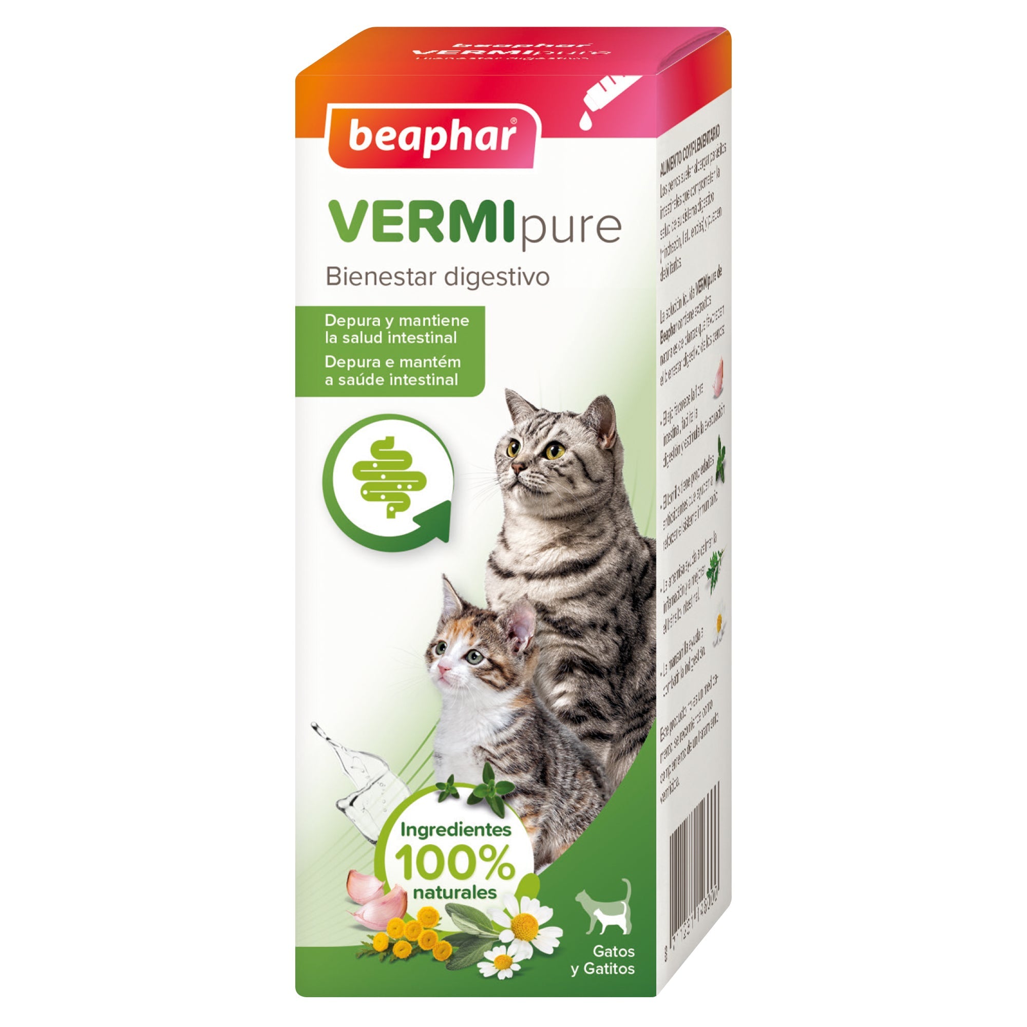 Beaphar Vermipure gatos Solución Líquida 50 ml Imagen principal del producto