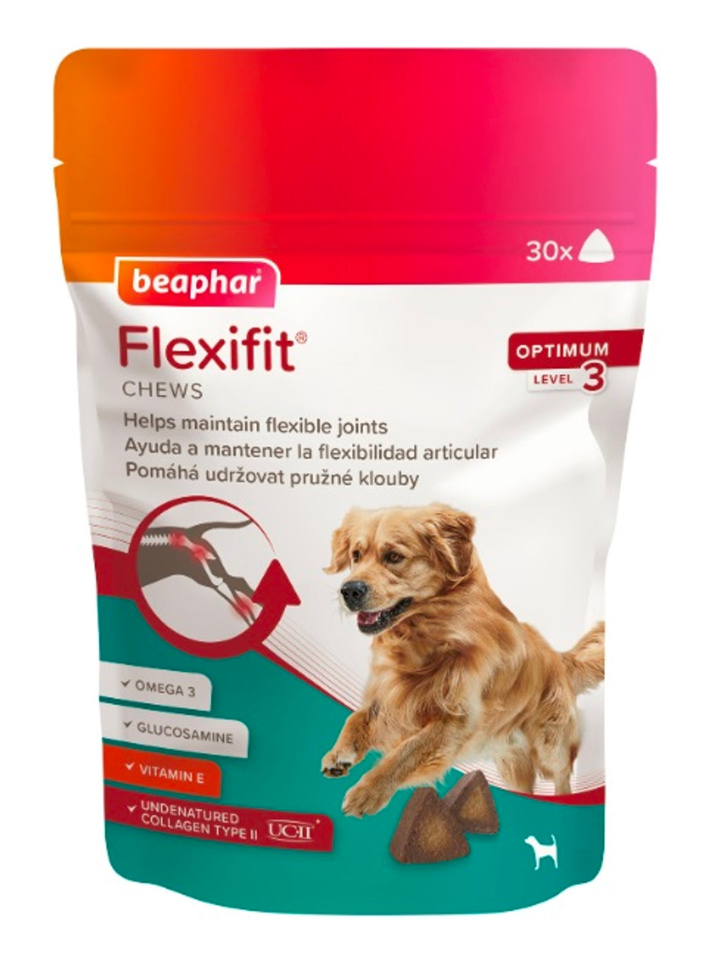 Flexivit Chews Perro 175gr 30 Comprimits Masticabl Imagen principal del producto