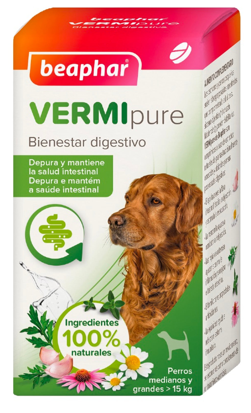 Vermipure Perros M-L (>15kg) 50 Comprimidos Natura